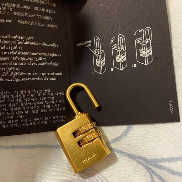 Authentic Prada Combination Lock - Picture 2 of 7
